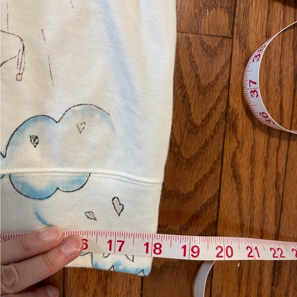 Tsumori Chisato Illustrated sweatshirt NWOT 100% cotton French Terry size M - Picture 9 of 11